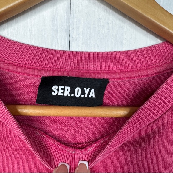 SER.O.YA Pink Crewneck Sweater - Picture 2 of 6
